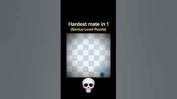 Hardest mate in 1 (2) ✨ #chesspuzzle #chessbaseindia