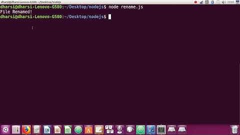 7.11 - Node.js File System Module : Rename, Delete a file using the rename() & unlink() methods