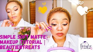 Simple Soft Matte| Makeup Tutorial |BeautienTreats |SOUTH AFRICAN YOUTUBER screenshot 1