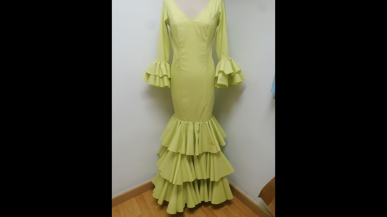 COMO UNIR LAS PIEZAS DE UN CUERPO DE TRAJE DE FLAMENCA