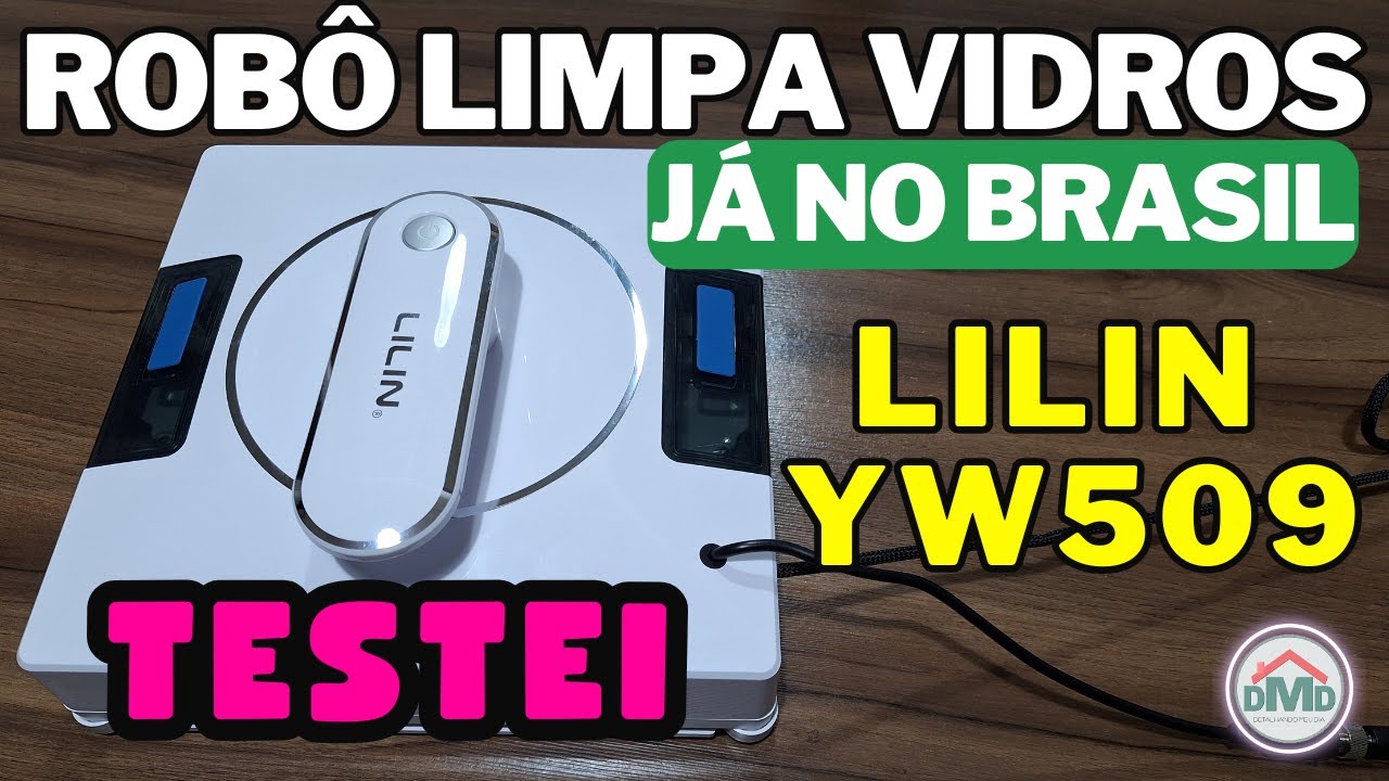 Robô Limpa Vidros - Janelas - Espelhos - Paredes - Lilin Liectroux YW509 (Já no Brasil Sem Taxas)