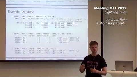 A short story about... - Andreas Rein - Lightning Talks Meeting C++ 2017