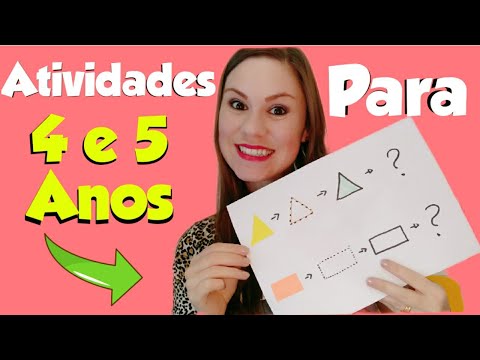 EDUCAÇÃO INFANTIL | 4 Ideias de Atividades para crianças de 4 e 5 Anos