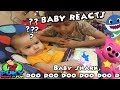 Baby Reaction to Baby Shark! | Different Versions Baby Shark | Baby Shark Songs!
