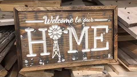 Rustic sign on X-Carve