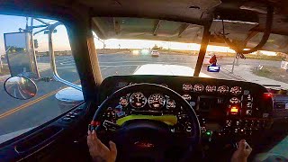 POV Driving My Boss’s Peterbilt 389