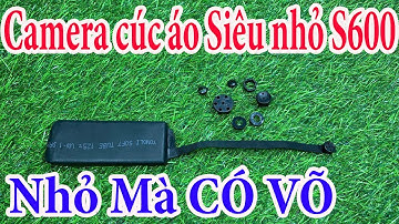 Camera Mini Cúc Áo S600 Không Dây || Giấu Trong Cúc Áo, Đinh Vít, Quay 24/24 Không Lo Hết Pin
