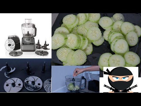 Slicing Vegetable Using Ninja Food Processor(Slicing/Shredding Disc How to Slice vegetables