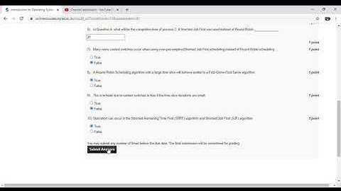 Introduction to Operating Systems  week-5 solution NPTEL