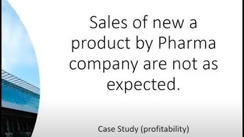 Pharma Case Study for Data Science interview