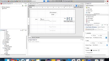 Creating a sample receipt in Jaspersoft Studio.