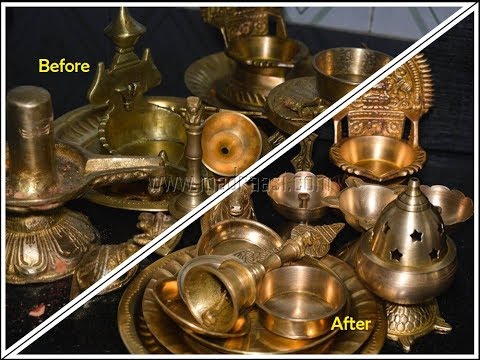 Easy & Simple Method - Cleaning Pooja Items by Madraasi | Sparkling Bronze n Brass in 10