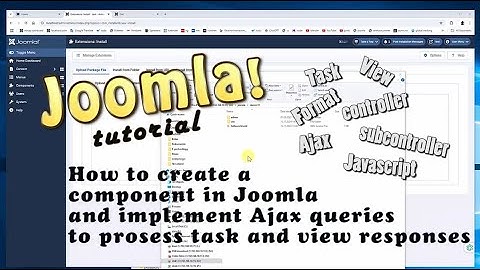 Joomla Component Tutorial