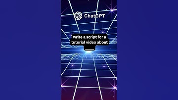 Hack: How to write the best script for video with ChatGPT #chatgpt #ai #shorts #chatgptprompt