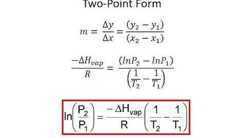 CHM122 Unit 1 Clausius Clapeyron Calculations MWhiteJeanneau