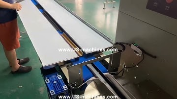 Hardware long parts pearl cotton film flow bag packaging machine packing video