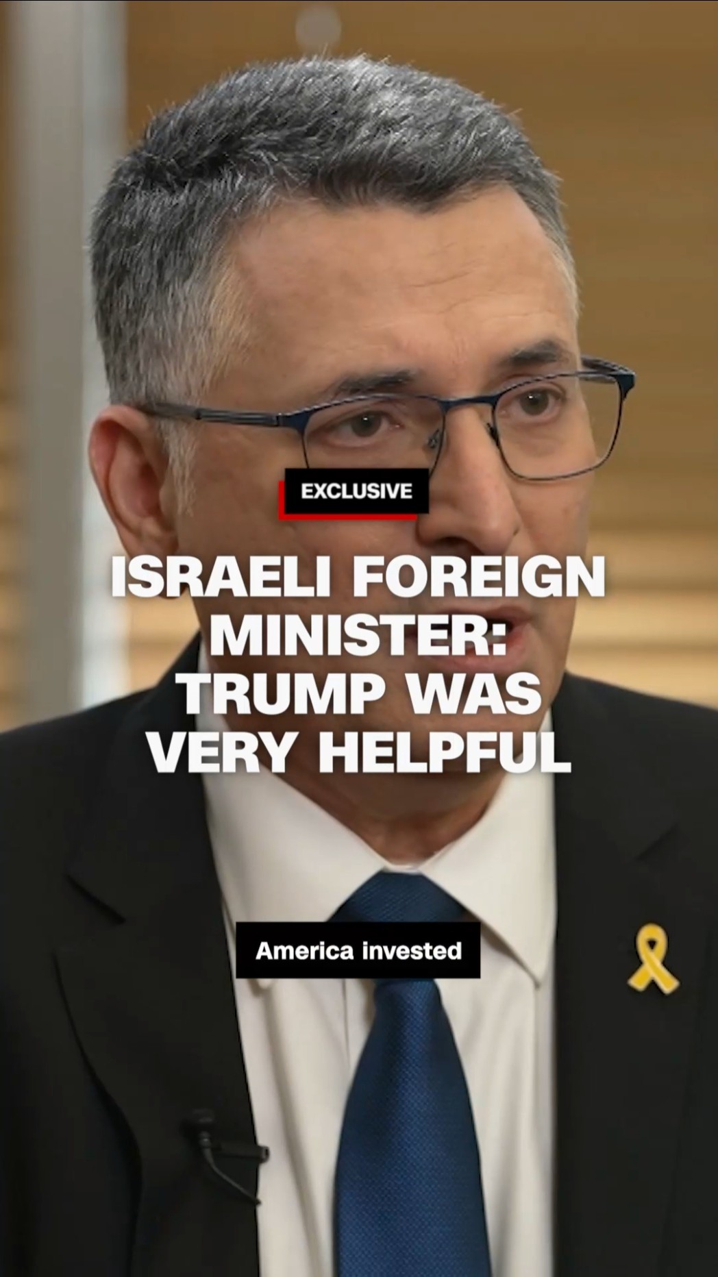 Israeli foreign minister: Trump was very helpful
