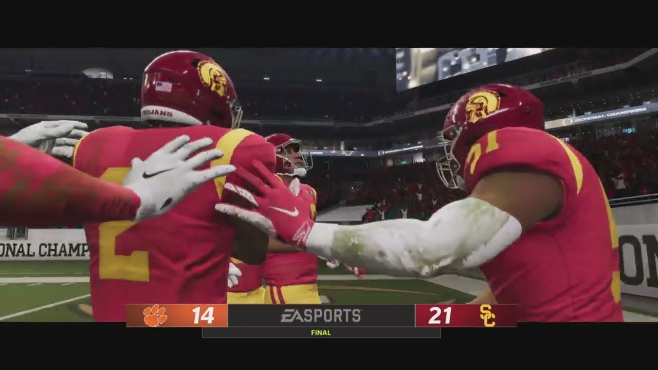 NCAA Football 2022 (PS5) USC Beats Clemson For The National