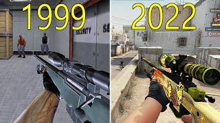 Evolution of Counter Strike 1999-2022