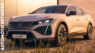 Peugeot E-408 Review | Full Electric Fastback with 453km Range and Cutting-Edge Design!