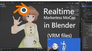 Realtime Markerless Mocap in Blender (VRM files) screenshot 2