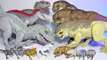 Distortus Rex VS Indominus Rex! Jurassic World Dinosaur Toys Battle!