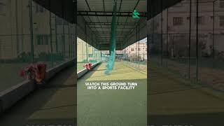 Watch a sports facility come to life — #shorts #sportsinfrastructure #cricket