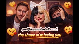 David Guetta, Sia, and Alan Walker – The Shape of Missing You (AI LYRIC VIDEO)
