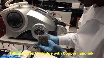 Cu Nano Ink Sintering Demonstration