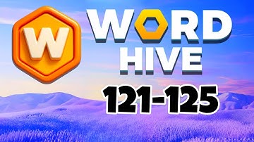WORD HIVE Connect Letter Game level 121 122 123 124 125