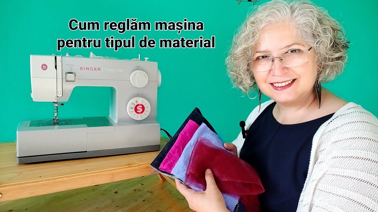 Cum reglam masina pentru tipul de material?