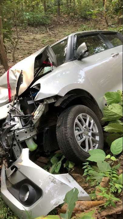 2 days old swift lxi accident 😭😭😭     #lxi #swift #acident