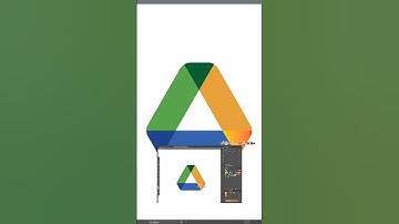 EASY NEW GOOGLE DRIVE LOGO FROME ILLUSTRATOR