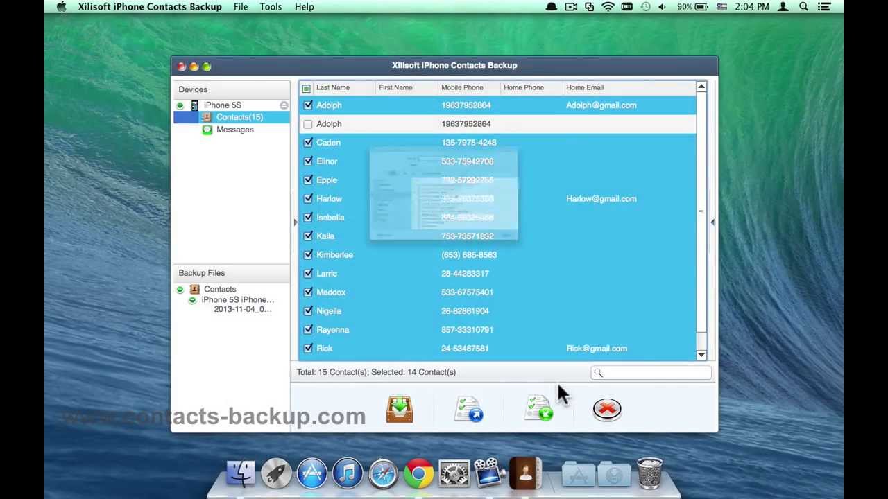 Sync iPhone 5S Contacts to Apple Address Book, Transfer Contacts from iPhone 5S/6+ to Address