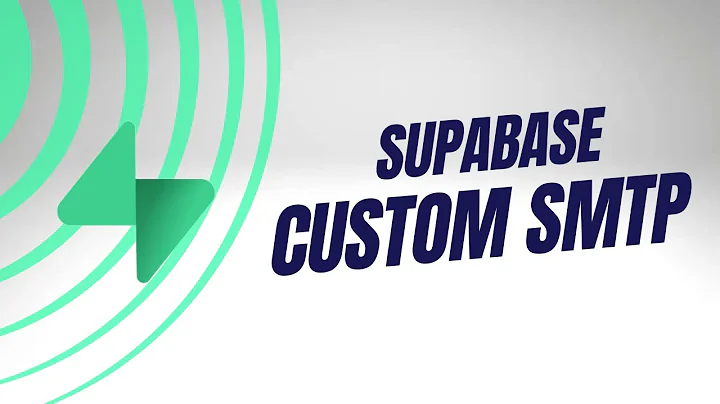 How to change Supabase SMTP settings