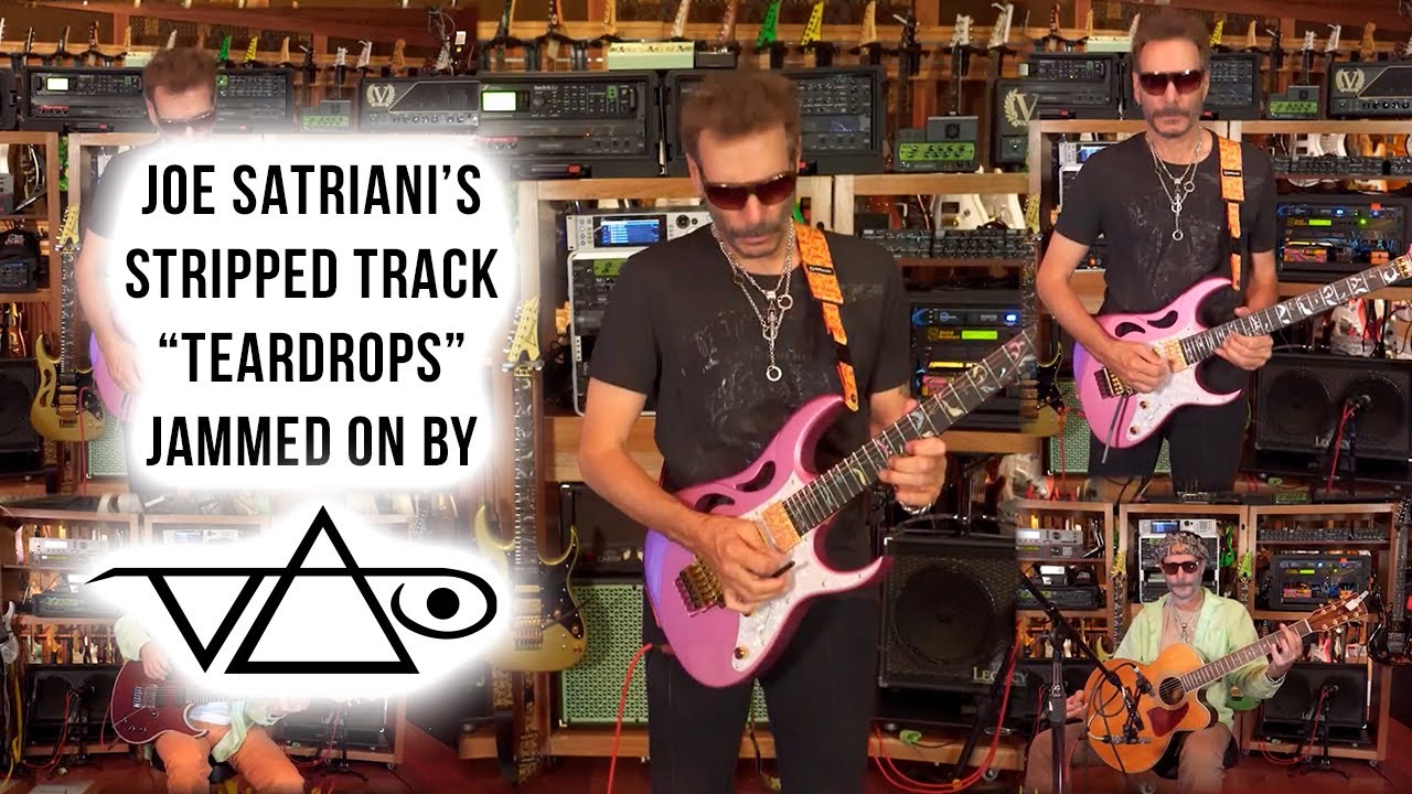 Steve Vai jams over Joe Satriani's "Teardrops"