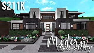 Modern Two Story | Roblox Bloxburg | GamingwithV