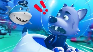 Super Rescue Team Ep 3  Super Panda Cures Police Shark | BabyBus TV  Kids Cartoon