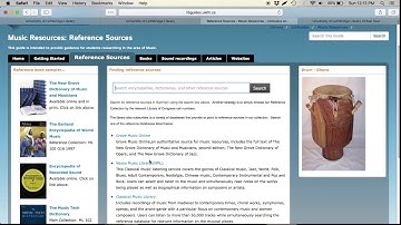 Introduction to Music Resources at the U of L Library