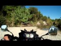 V STROM ON-OFF extreme riding hard tarmac and lake Rhodes-Greece