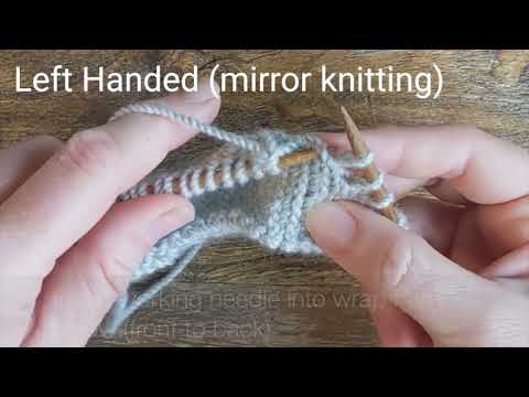 Short Rows: Resolve as Knit - RH & LH