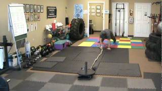 Personal Trainer Columbus, GA: Core - Sled Pulls From The Plank