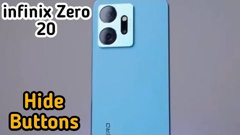Back Button Setting In Infinix Zero 20, How To Hide Back Button In Infinix Zero 20,
