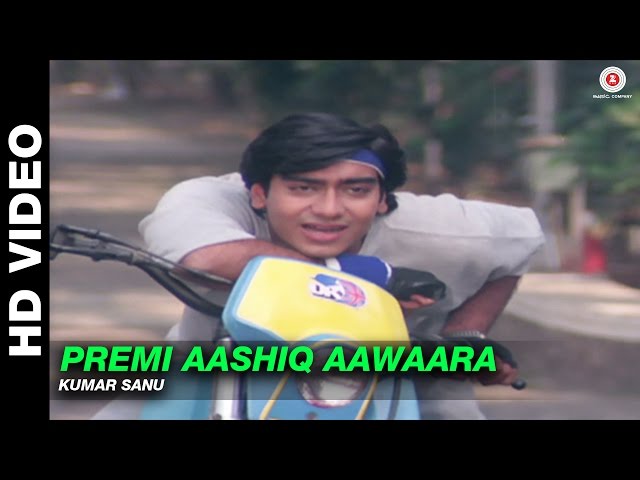 Premi Aashiq Aawaara - Phool Aur Kaante | Kumar Sanu | Ajay Devgn u0026 Madhoo class=