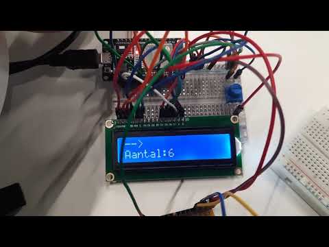 Arduino uno, Esp32, Barcode scanner, Numpad and LCD - YouTube