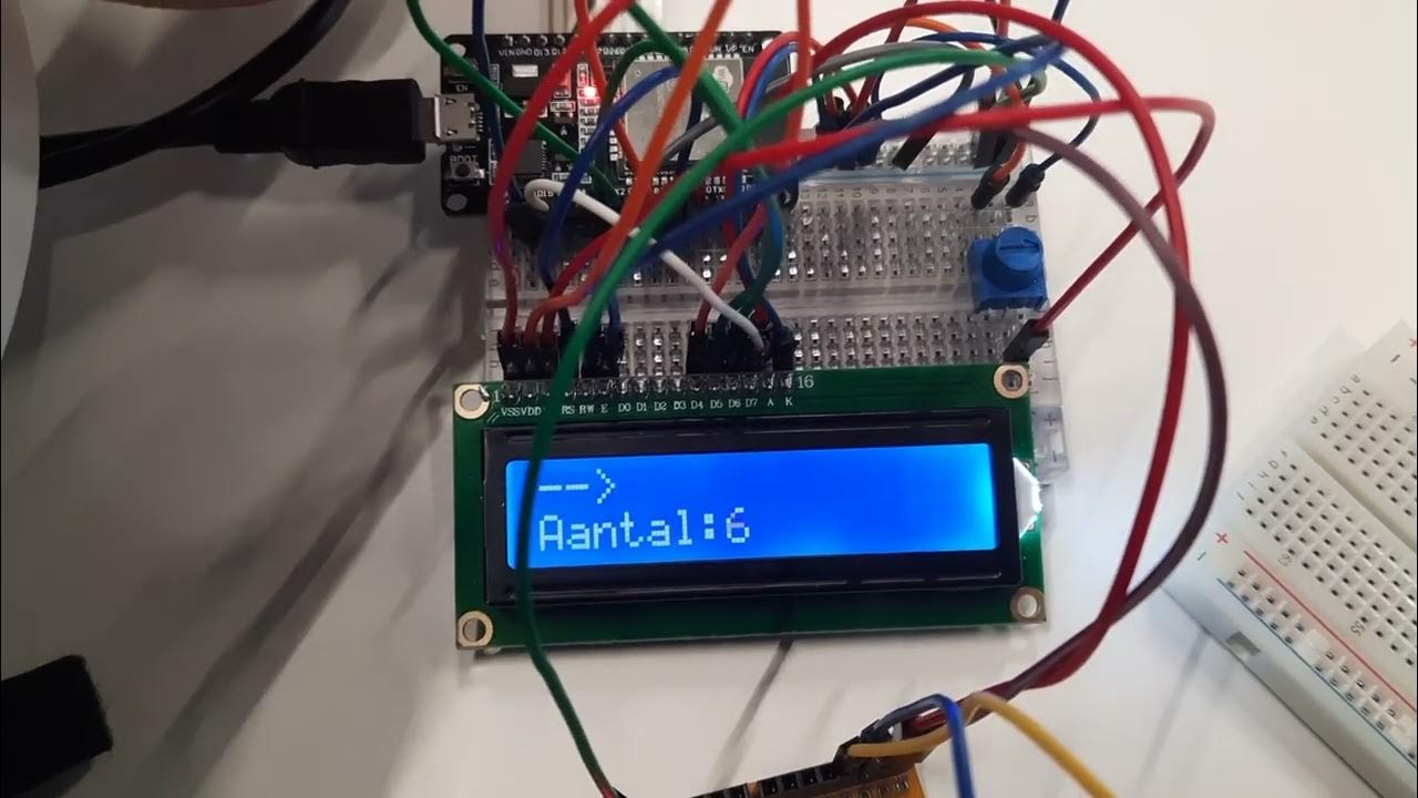 Arduino uno, Esp32, Barcode scanner, Numpad and LCD YouTube