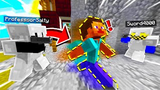 we STALKED these Minecraft ENEMIES from this ABANDONED AREA...