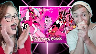 SHE CAN'T HANDLE IT!!! Reacting to "Helluva Boss Episode 3 Spring Broken" With Kirby!