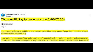 How To Fix Xbox Error code 0x91d7000e