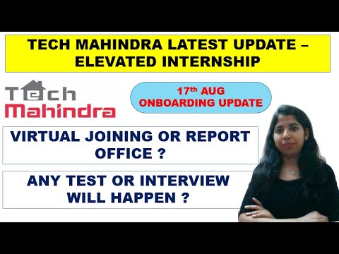 Tech Mahindra Virtual Onboarding Update | Tech Mahindra Elevate